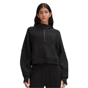 LULULEMON Scuba Oversized Half-Zip Black Hoodie Sweatshirt Size XS/Small